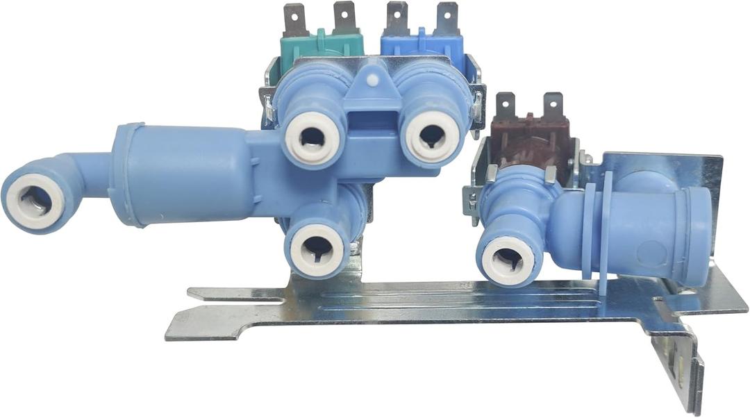 242253002 Refrigerator Water Inlet Valve Compatible With Frigidaire Electrolux Kenmore Crosley Water Inlet Valve Replace 242102201, 2689640, AP5669874, PS7321353, EAP7321353