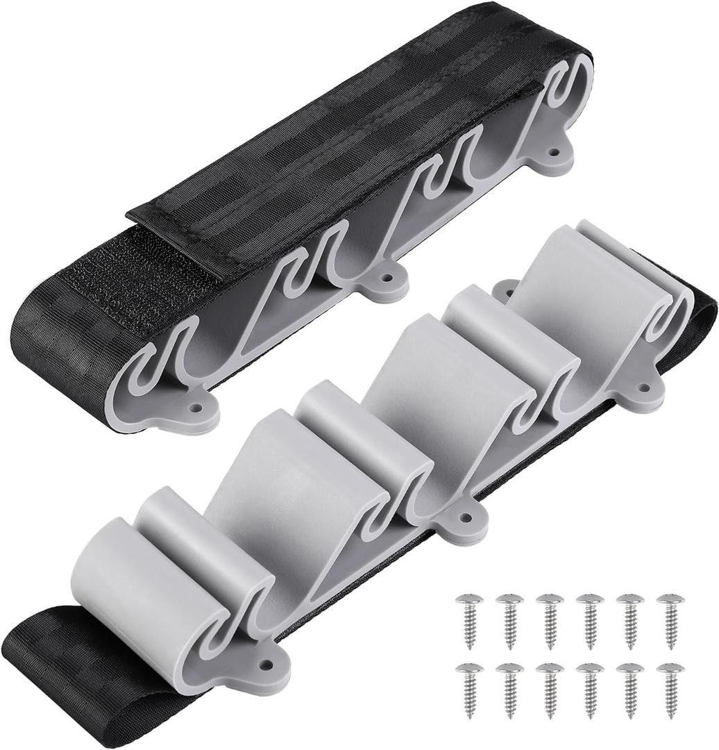 RunNico 2 Pack Boating Vertical Fishing Rod Holders,Fishing Rod Holder,Boating Vertical Fishing Rod Rack for Storage,Fishing Pole Strap for Boat Deck