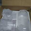 Hurricane Candle Holders for Pillar Hand Blown Glass Cylinder Vases Table Centerpiece Bulk Room Decor Clear Seeded Bubbles Living Dining Kitchen Island 10" 7" 4" Set of 3