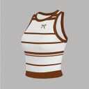 SOLY HUX Women's Striped Tank Top Casual Summer Crewneck Sleeveless Fitted Crop Tops (S)