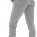 Peauty Women's Maternity Pants with Pockets,Over The Belly Stretchy Maternity Activewear Jogger Track Cuff Pregnancy Pants (Gray, S)