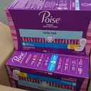 Poise Ultra Thin Incontinence Pads & Postpartum Pads for Bladder Leaks, 4 Drop Moderate Absorbency, Long Length, 48 Count