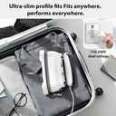 Travel Steamer for Clothes 2026 Upgrade #1! 1300W Power 160mL Tank & 10s Heat-Up, 110-240V, 180 Rotating Handle, 6 Modes Ultra-Slim LCD Display Perfect for Home & World Travel.