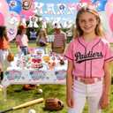 192Pcs Ice Cream Drip Baseball Birthday Party Decoration,Serve 24