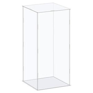 MECCANIXITY Acrylic Display Case Box Clear Dustproof Protection Showcase 6.3x6.3x14.1 Inch for Collectibles Display