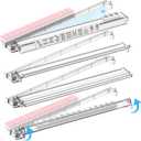 RESOVO Mahjong Racks with Pushers 4 Pack, Flip to Win-Latest Upgraded Feature, Acrylic Crystal Clear Mah Jongg Tiles Stand Holder Tray, Table Game Sets Gifts, American Mahjong Accessories Supplies