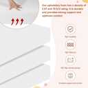 High Density Upholstery Foam 6" X 24" X 24", 3PCS Couch Cushion Replacement - 45D Density 70 ILD (Firm), Square Foam Padding for Chairs, Cut to Size Foam Replacement Cushion for Sofa Chair Bench