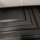Landical 50 Pcs 2 x 2 ft Black PVC Plastic Drop Ceiling Tiles 24 x 24 x 0.8 Inch Ceiling Panels Decorative Cover 200 Sq. ft for Office Bathroom Living Room Bedroom