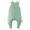 Okayinn BubblePanda Toddler Sleep Sack with Feet 2t-3t 100% Cotton Wearable Blanket with Legs 3t Baby Sleep Bag Walker 0.5 Tog Summer Lightweight Thin Soft 2-Way Zipper, L