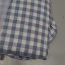 KKJIAF Ruffle Gingham Pillow Covers 26 x 26 Inches, Cotton Plaid Throw Pillow Shams Set of 2, Linen Feel Ruffled Plaid Pillow Cases with Envelope Closure for Sofa Bed (Dusty Blue Plaid)