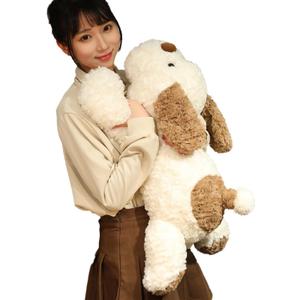 Dog Weighted Stuffed Animal, 5.7 lbs 25.5 inch Weighted Dog Plush Toy Large Dog Stuffed Animals Weighted Puppy Plush Animals Pillow Toy Gifts for Adults & Kids, Brown