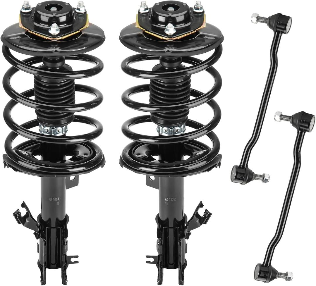 Front Coil Spring Strut Assembly & Stabilizer Sway Bar Links Fit for Nissan Altima 2.5L 2002-2006, Shock Absorber and Sway Bar Link Replace for 271426, 271427