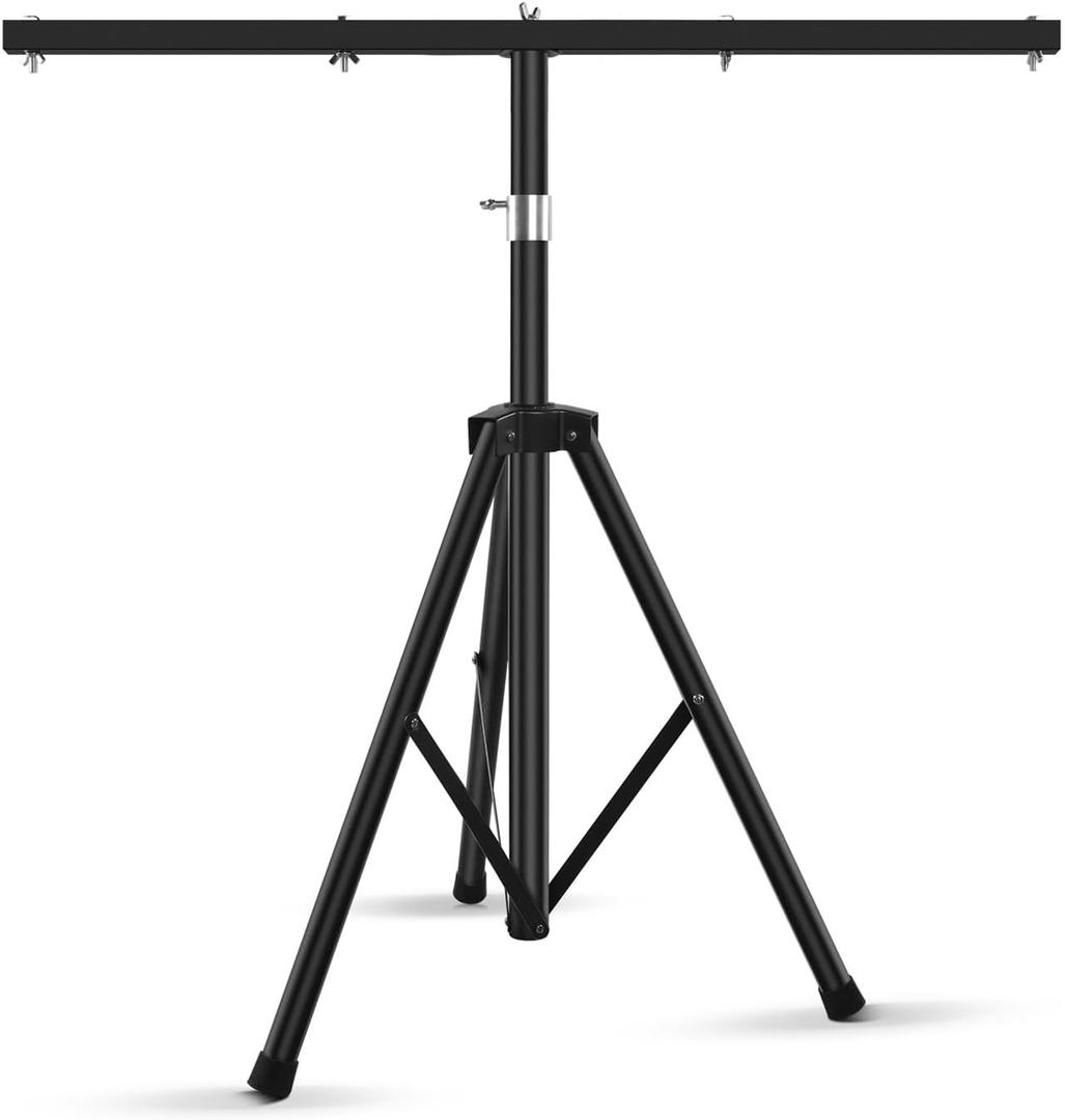 U`King DJ Light Stand for Par Lights - Adjustable Height T-Bar Light Stand, Quick Setup for Stage, DJ Parties, and Concerts