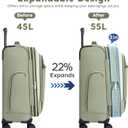 Softside Expandable Carry On Luggage, 20in Carry on Suitcase with Wheels