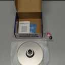 High Pressure Shower Head  AntiClogging Silicone Nozzles  2.5 GPM Removable Restrictor  Easy to Clean Adjustable Replacement  easy to install with Plumbers Tape  6 inch  Brushed Nickel Finish