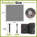 Koi Pond Netting Kit 28 x 30ft, Heavy-Duty Pe, Bird Deer Fence Netting, Durable Net Cover for Leaves, Protect Fish from Blue Heron Bird, Cats & Predators, Stakes & Ties Included