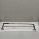 Miyili Bathroom Double Towel Bar 24-Inch Stainless Steel Bath Hand Towel Rack Wall Mount Polished Finish, A02C60B