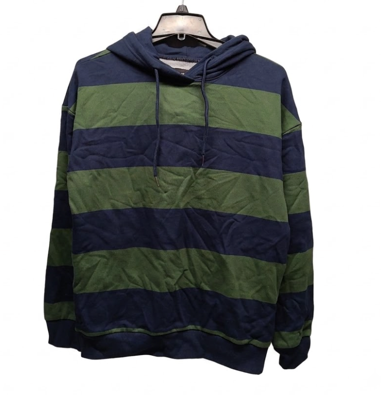 Men's Original Use Green Blue Warm Thermal Pullover Hoodie Size XS