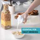 NETANY Plastic 50 Oz Water Carafe with Flip Top Lid, Set of 2 Square Base Juice Containers, Clear Plastic Pitcher - for Water, Iced Tea, Juice, Beverage, Cold Brew and Mimosa Bar - HAND WASH ONLY