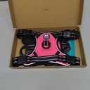 PoyPet 2019 Upgraded No Pull Dog Harness with 4 Snap Buckles, Reflective with Front & Back 2 Leash Hooks and an Easy Control Handle [NO Need Go Over Dogs Head] (Pink,S)