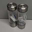 Hydrogen Water Bottle Generator 2 Pack 2025 w SPE/PEM Tech Water Ionizer, Portable Hydrogenated Water Machine Improve Water in 3 Minutes Hydrogen Rich (Silver)