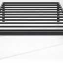 Metal Bed Frame, Twin Size Bed Frame with Storage Space, Heavy Duty Sturdy Mattress Foundation, Easy Assembly, No Box Spring Needed, Black, 14 Inch, Twin