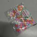 100 Pcs Acrylic Flower Beads, Random Assorted Colors, Small 3D Flat Aesthetic Beads for Jewelry Making, Necklaces, Bracelets and Crafts