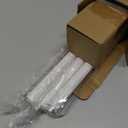 TVWOO White Wrap Around Curtain Rods:5/8" Small Blackout Adjustable Window Curtain Rod for Bedroom Kitchen Apartment Renter Friendly,Room Darkening Curved Drapery Rods Easy Install,Pure White 28-60"