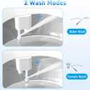 Ansffer Bidet Attachment for Toilet, Non-Electric Fresh Cold Water, Toilet Bidet with Dual Nozzles Sprayer, Adjustable Water Pressure Control, 3 Modes Wash (Feminine/Bidet Wash + Self-Cleaning)