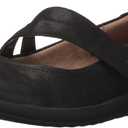 Easy Spirit Women's Aranza Mary Jane Flat (8.5 Wide, Black)