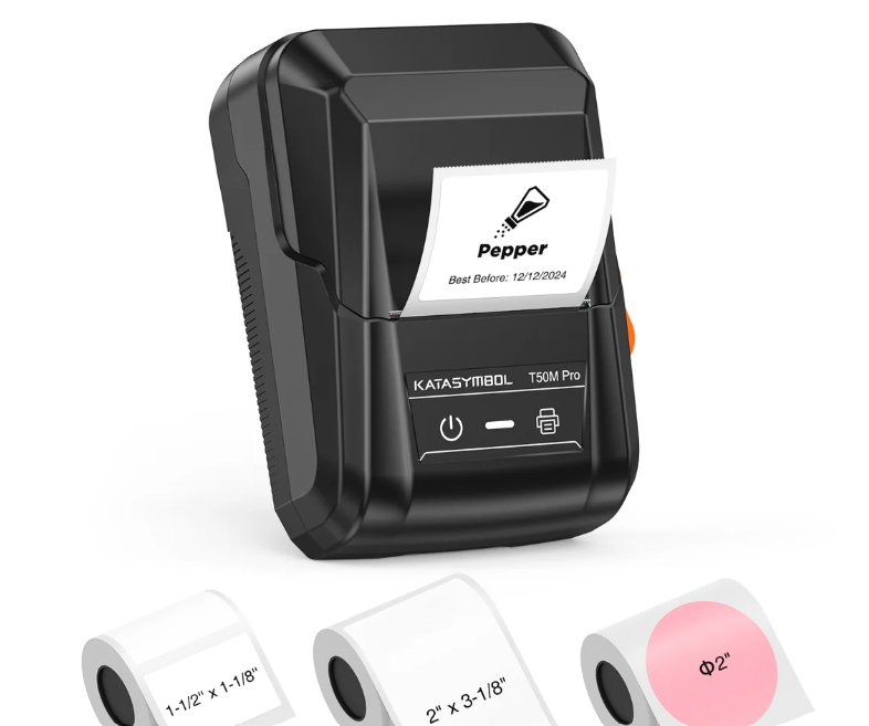 SUPVAN T50M Pro Bluetooth Label Maker Machine with 3 Tapes, Wide Waterproof Label, Versatile App with 30+ Fonts and 660+ Icons, Inkless Labeler for Home, Kitchen, School, Office Organization, Set 1