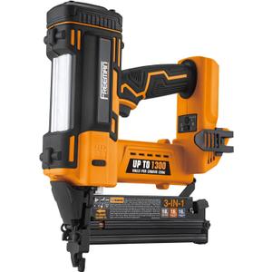 Freeman PE20VT31618 20 Volt Cordless 3-in-1 16 and 18 Gauge Nailer / Stapler (Tool Only)  1300 Shots per Charge