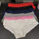 Emprella Cotton Underwear for Women, Seamless Women's Underwear Pack, Cheeky Hipster Panties (Medium)