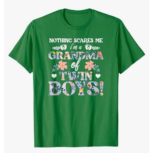 Grandma Of Twin Boys Twin Grandma Twin Grandmother Of Twins T-Shirt Size XL