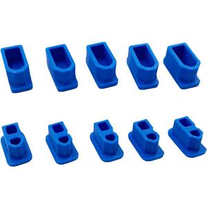 XT60 Male Female Dust Covers (5 Pairs) - 3D Printed PETG Protective Caps Waterproof Anti-Short Circuit Design,Hard Plastic with Layer Texture for XT60 Plugs/Sockets
