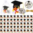 50 Set Graduation Ducks Gift Bulk Class of 2026 Rubber Duck Car Dashboard Decor with Mini Graduate Hat Necklace Sunglasses Certificate Keepsakes for Graduation Party
