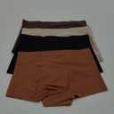 CUTE BYTE Womens Seamless Boy Shorts Underwear Soft Stretch No Show Boxer Shorts Briefs Panties for Ladies 4 Packs (Small, Black/Nude/Mocha Gray/Brick Yellow)