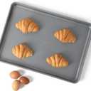 Calphalon Titan Steel Core PFA Free Nonstick 17 x 12 Cookie Sheet Baking Pan, Heavy Duty Reinforced Steel Bakeware for Even Heating, Oven Safe Baking Tray for Cookies