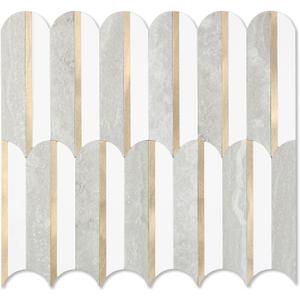 OYAISIMI 10 Sheets Seamless Peel and Stick Backsplash Tile for Kitchen,White and Gray Stone PVC Mixed Light Gold Self Adhesive Fish Scale Metal Mosaic Tiles OYAISIMI 10 Sheets Seamless Peel and Stick Backsplash Tile for Kitchen,White and Gray Stone PVC Mixed Light Gold Self Adhesive Fish Scale Metal Mosaic Tiles