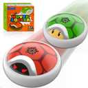 2 Pack Hover Soccer Ball, LED Light Up Air Floating Soccer, Soft Foam Bumpers, Indoor Soccer Toys Games for Boys Age 3-12, Kids Christmas Birthday Gifts