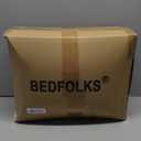 Bedfolks Calming Donut Dog Bed, 36 Inches Round Fluffy for Large Dogs, Anti-Anxiety Plush, Machine Washable (Brown, Large)