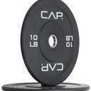 CAP Barbell Rubber Olympic Bumper Plate, 10lbs - Pair