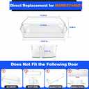 MAN64890501 Refrigerator Door Bin,Clear Door Shelf Replacement for LG & Kenmore Refrigerators,Food Grade Storage Basket,Snap-in Install,Compatible with LG LDC24370ST,Kenmore 795 Series Fridge Models