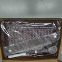 Wooden Money Saving Box, Cash Vault Savings Box for $10000 $5000 $3000 $1000 $800 $500 Target Money Saving Challenge, Reusable Money Box with Counter, Dry Erase Pen/Savings Trackers/Rubber Band-Brown