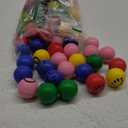 Skylety 100 Pieces Mini Smile Face Stress Balls Funny Stresbe Happy Foam Soft Colored Smile Toys for Adults 1.2 Inch Relief Balls for Anxiety(Assorted Colors)