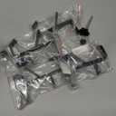 Guojanfon Clamp-On Under Desk Headphone Holder Backpack Hook Students' Desk Hook with Adjustable Arm Clamp Women's Bag Handbag and Christmas Stockings Holder Hanger (4 Black, 4)