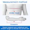 Velpeau Arm Sling Shoulder Immobilizer for Women and Men, fit Left or Right Arm - Rotator Cuff Support Brace - Medical Sling for Shoulder, Clavicle, Elbow Injury (Comfort type, Large: Bust 33.5-41)