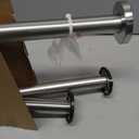 Toilet Grab Bar 32 Inch,YuanDe Wall to Floor Brushed Nickel Safety Grab Bar