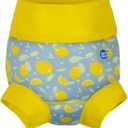 Splash About Happy Nappy Swim Diaper, Lemons, 6-12 Months, Large