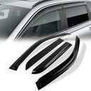 Rain Guards for Car Windows Compatible with 2002-2006 Honda CR-V CRV 4-Door,Smoke Tape-on Type Windows Visors Sun/Rain Guards,4PCS Acrylic Slim Style Side Window Wind Deflectors